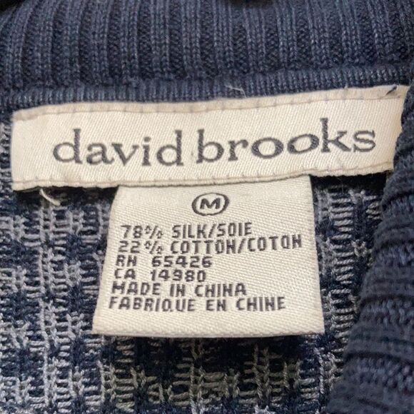 David Brooks silk cotton turtleneck sweater - Picture 4 of 5